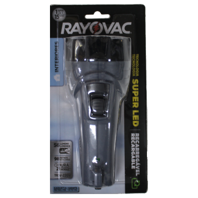 LANTERNA RECARREGAVEL SUPER LED BIVOLT RAYOVAC